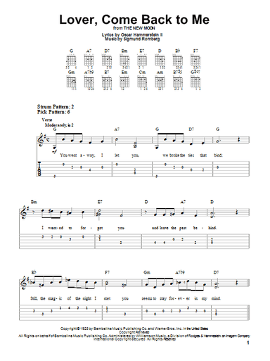 Lover, Come Back To Me