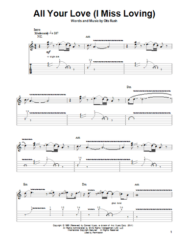 All Your Love (I Miss Loving)