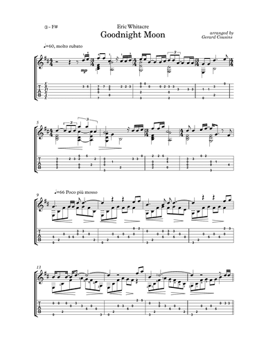 Goodnight Moon (arr. Gerard Cousins)