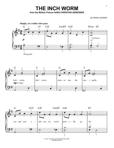 The Inch Worm (from Hans Christian Andersen)