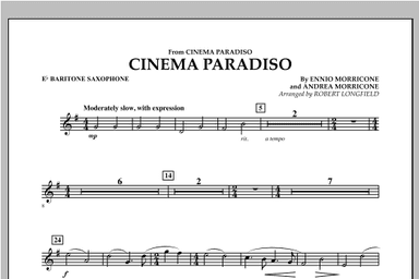 Cinema Paradiso (Flexible Solo with Band) - Eb Baritone Saxophone