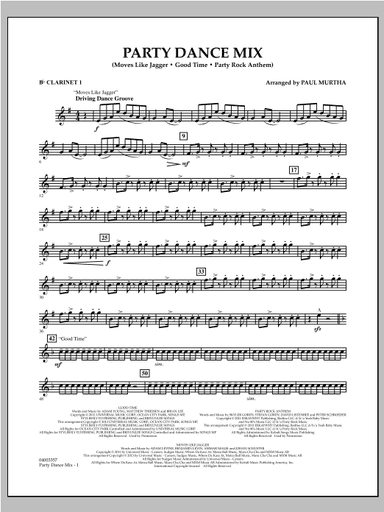 Party Dance Mix - Bb Clarinet 1