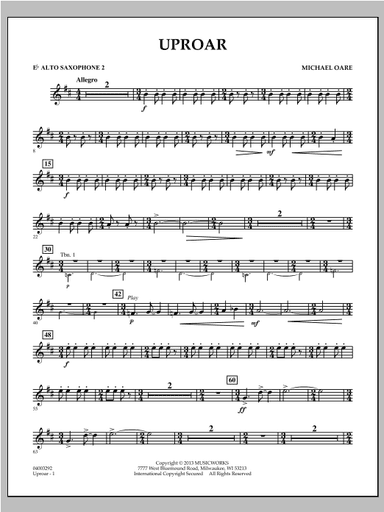 Uproar - Eb Alto Saxophone 2