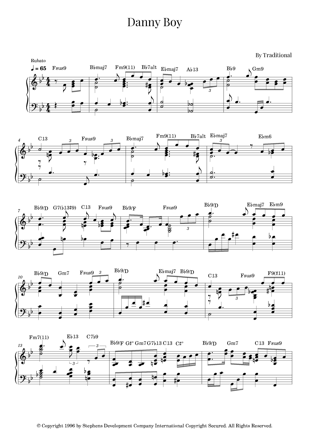 Danny Boy (arr. Roger da Luz)