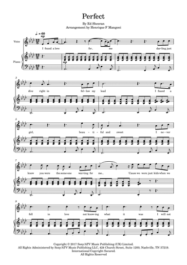 Perfect (arr. Henrique F Mangoni)