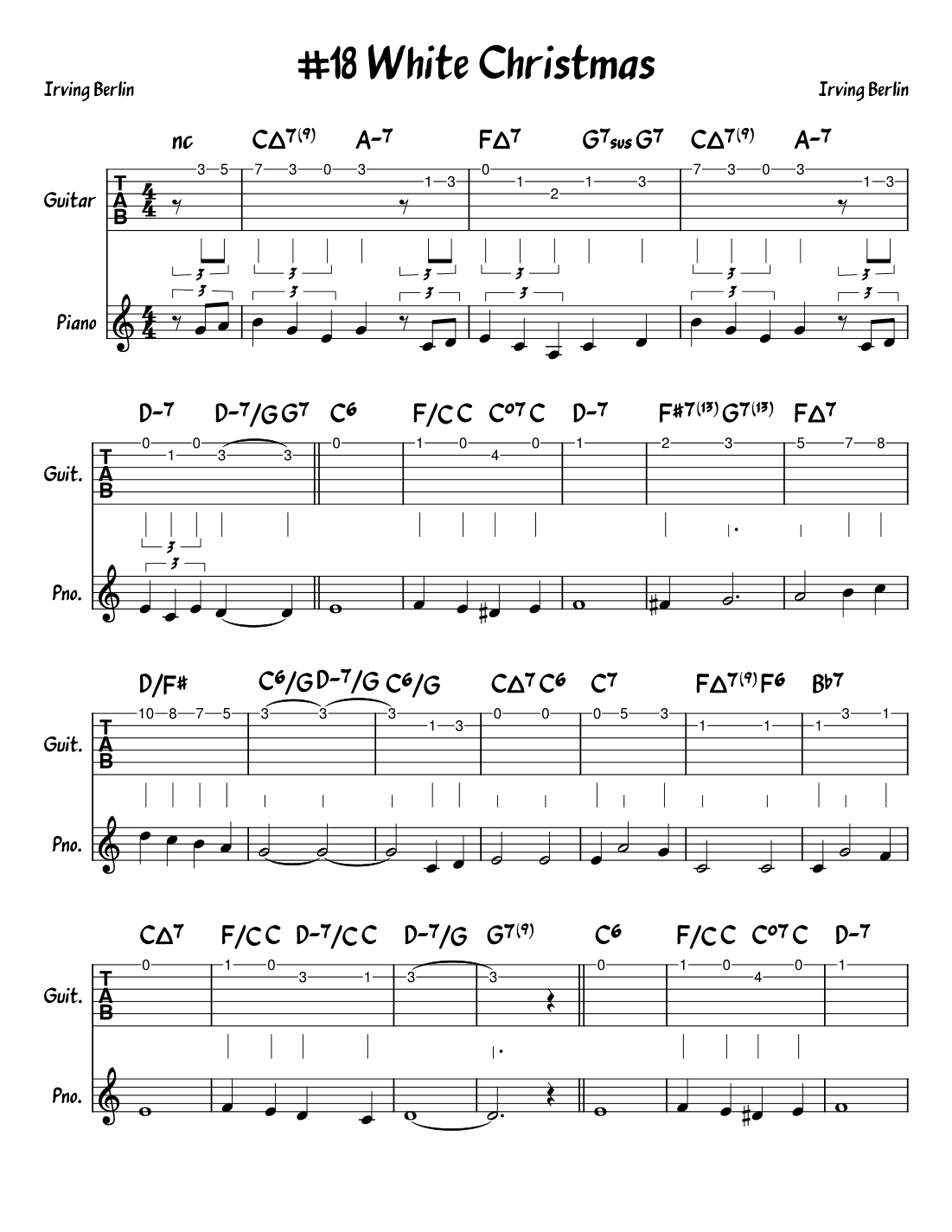 White Christmas (arr. John Fries)