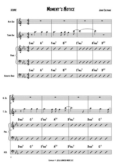 Moment S Notice (arr. Anderson Quevedo)