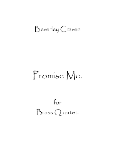 Promise Me (arr. Spencer Bundy)