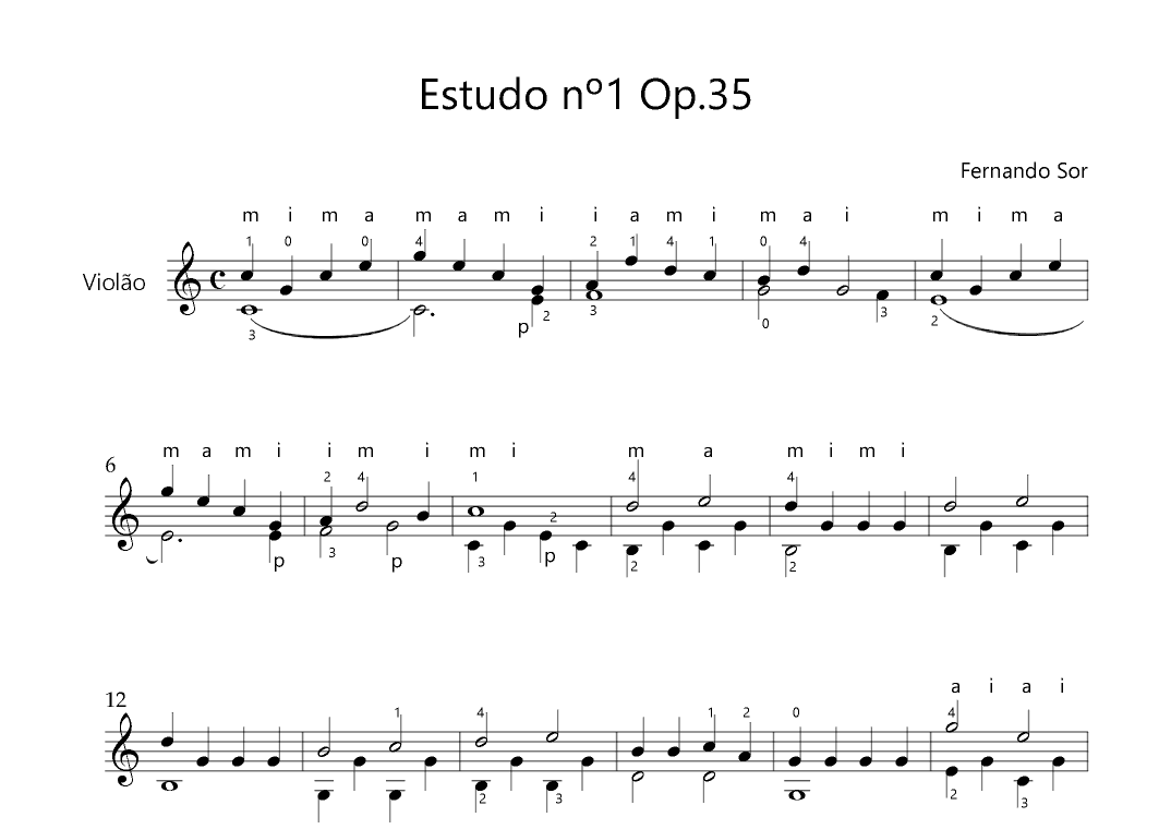 Estudo Nº1 Op.35 (arr. Dumbio)