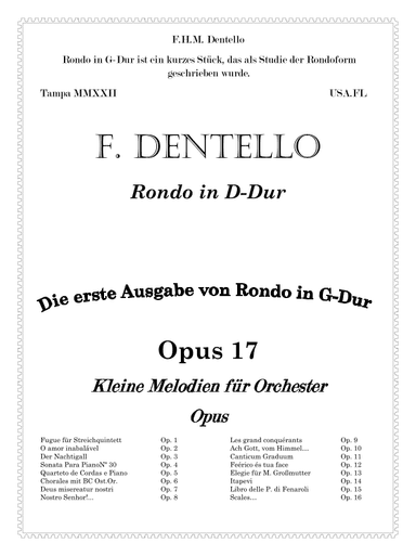 Rondo in D Dur Opus 17