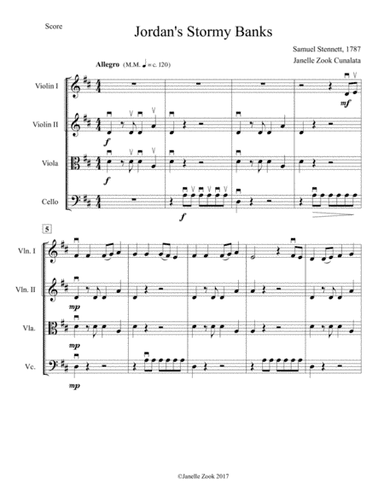 Jordan's Stormy Banks (arr. Janelle Zook Cunalata)