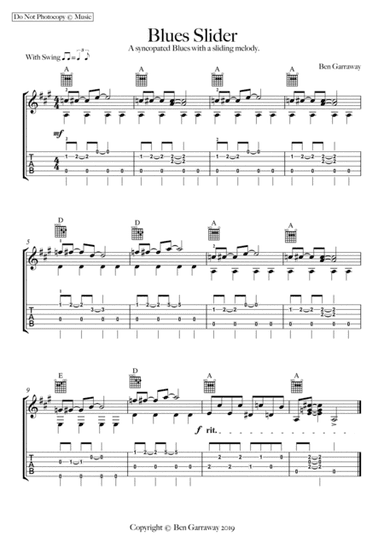 Blues Slider - Guitar Solo