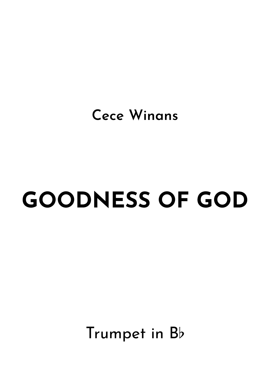 Goodness Of God (arr. Jireh J.)