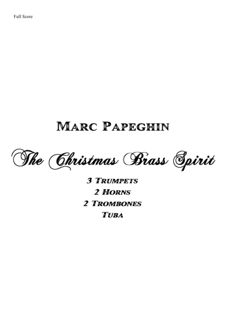 The Christmas Brass Spirit // Brass Octet (arr. Marc Papeghin)