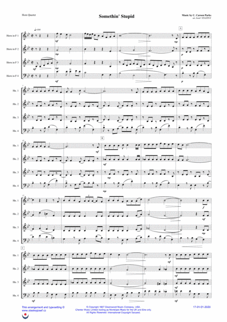 Somethin' Stupid (arr. Josef STASTNY)