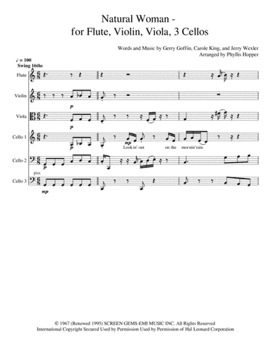 (You Make Me Feel Like) A Natural Woman (arr. Phyllis Hopper)