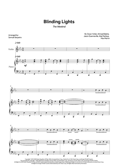 Blinding Lights (arr. Samuel Sequeira)