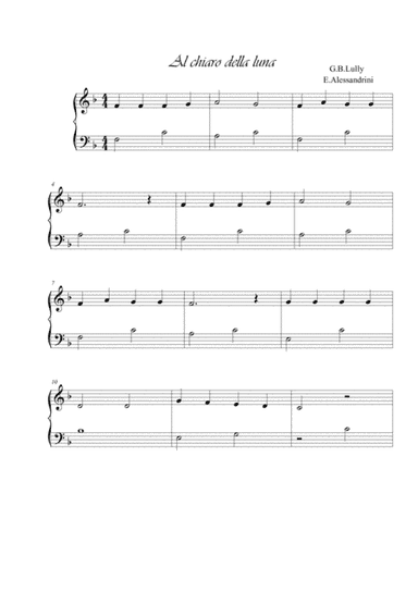 Al chiaro della luna (arr. Ester Alessandrini)