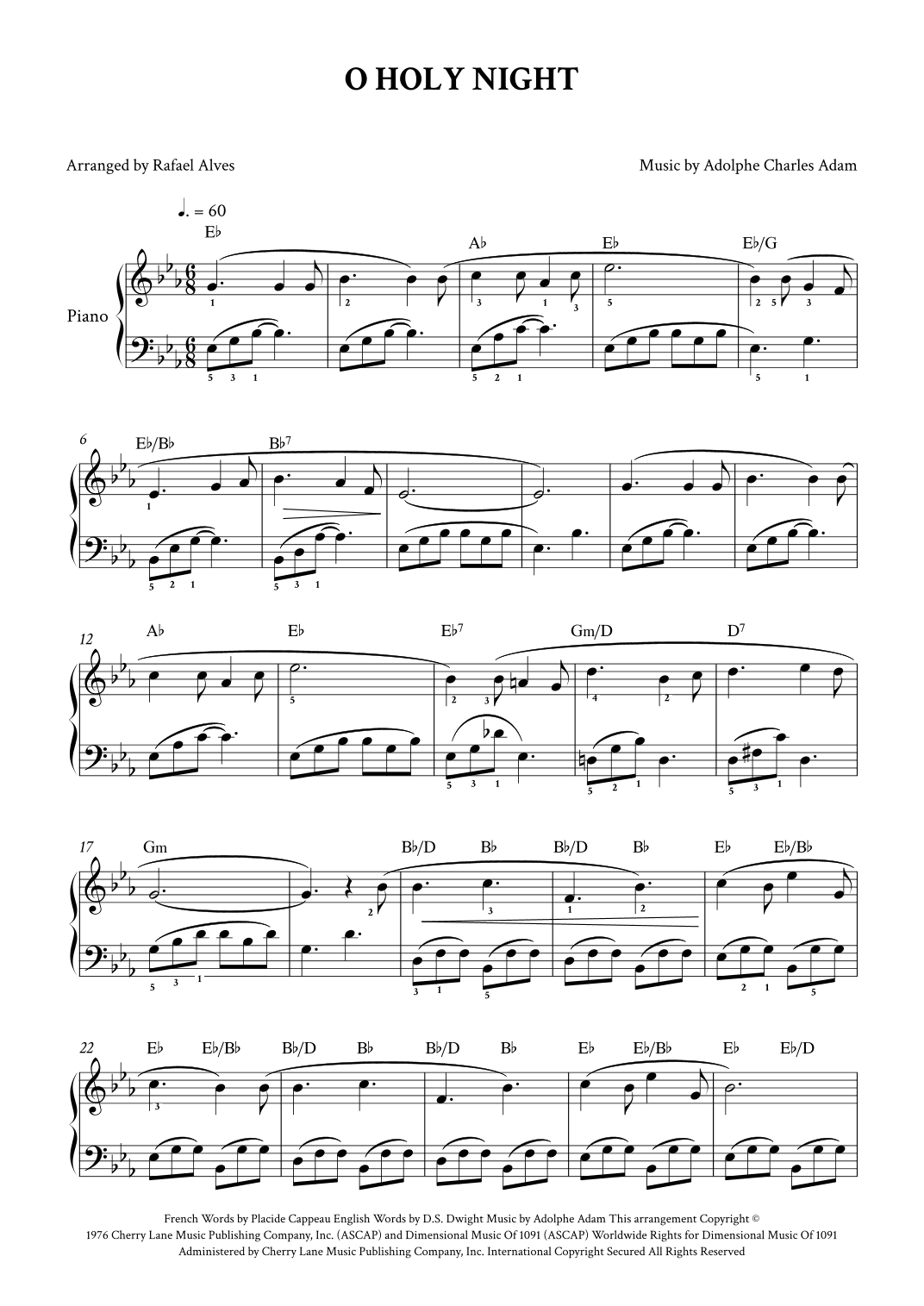 O Holy Night (arr. Rafael Alves)