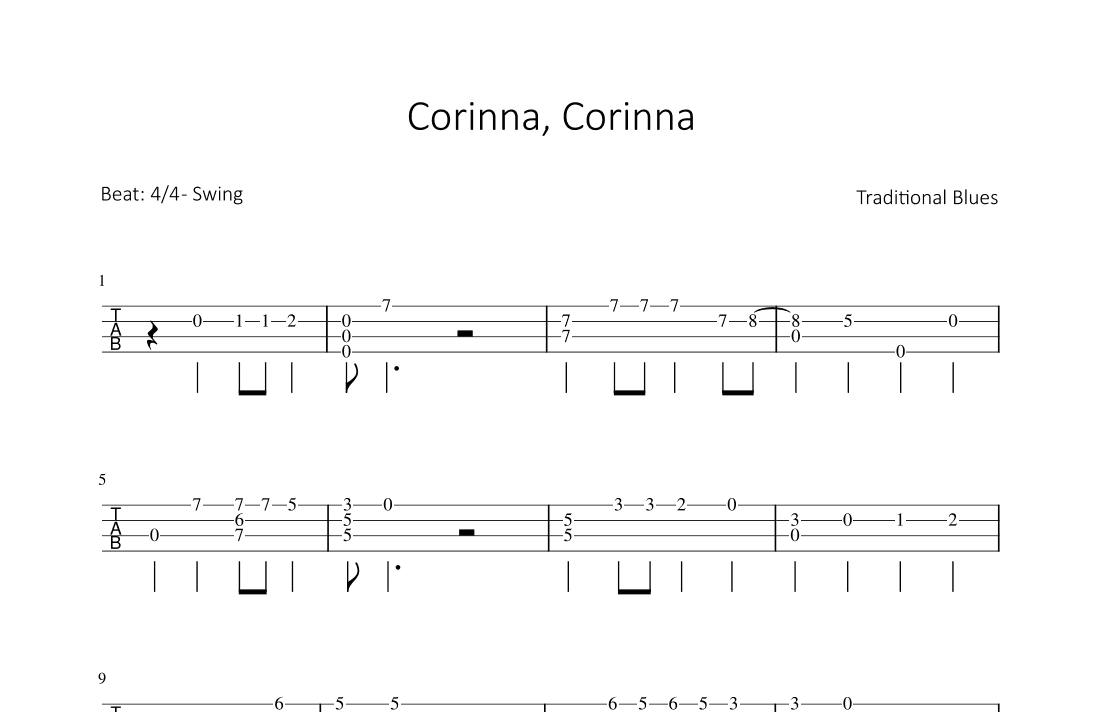 Corinna, Corinna (arr. Bettina Schipp)