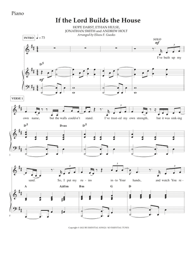If The Lord Builds The House (arr. Arranged by Eliseu F. Guedes)