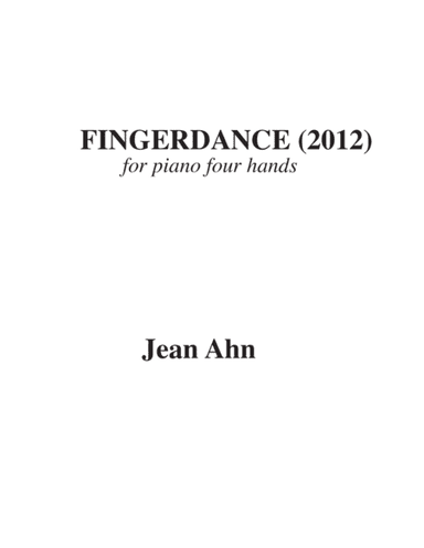 FINGERDANCE for Piano Fourhands