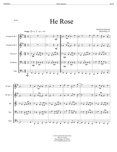He Rose (arr. David Heck, Jr.)
