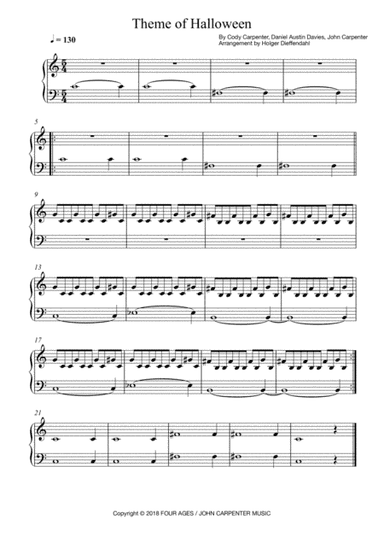 Halloween Theme (arr. Holger Dieffendahl)