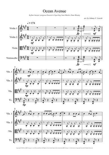Ocean Avenue (arr. Johnny C. Leavitt)