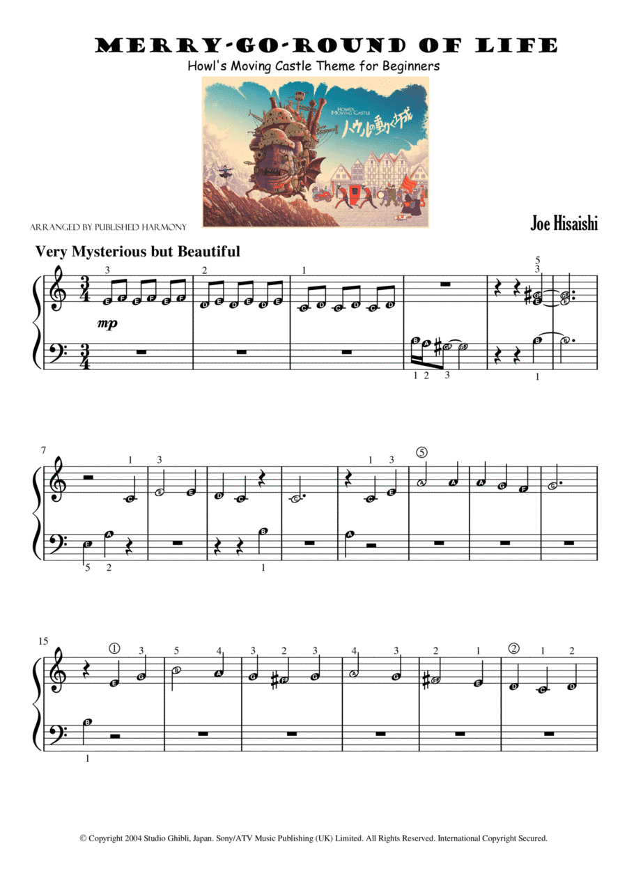 Merry-go-round Of Life (arr. Harmony Valarie @ Teacher Valarie)