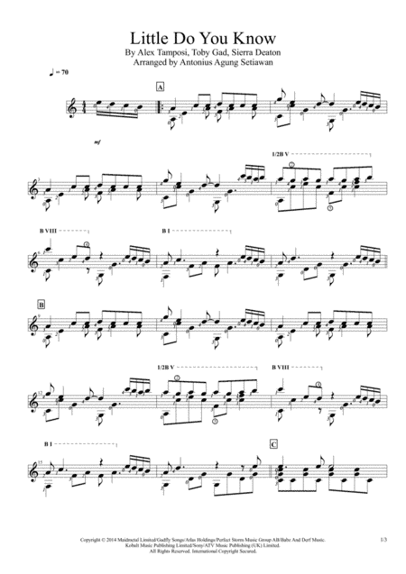 Little Do You Know (arr. Antonius Agung Setiawan)