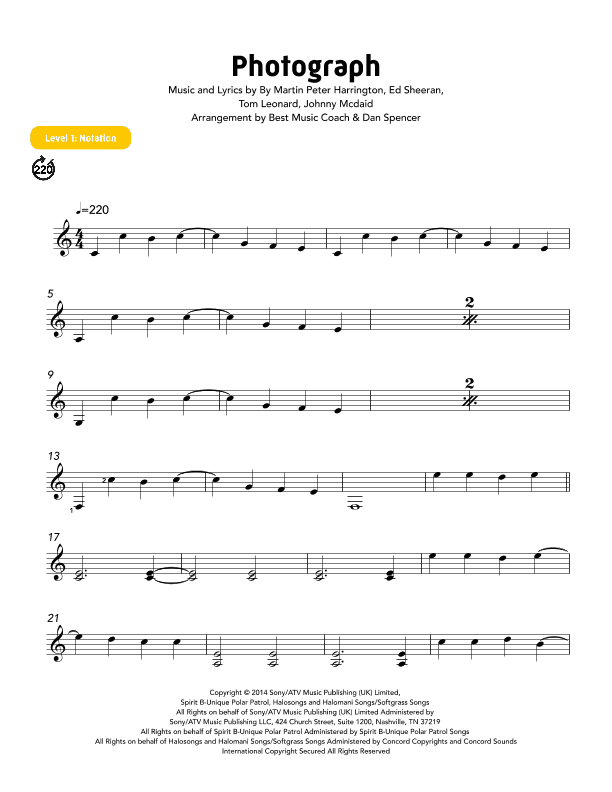 Photograph (arr. Best Music Coach)