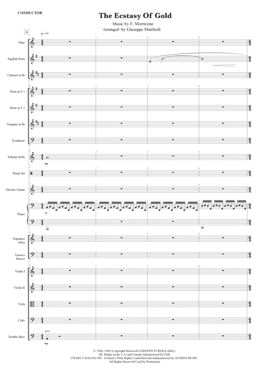 The Ecstasy Of Gold (arr. Giuseppe Manfredi)