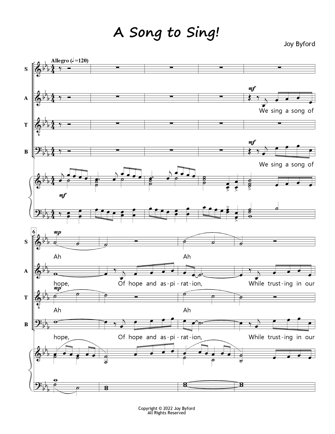A Song to Sing