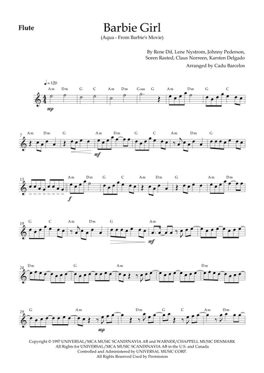 Barbie Girl (arr. Cadu Barcelos)