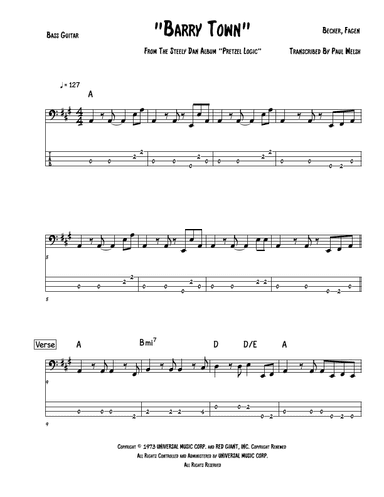 Barry Town (arr. Accubass)