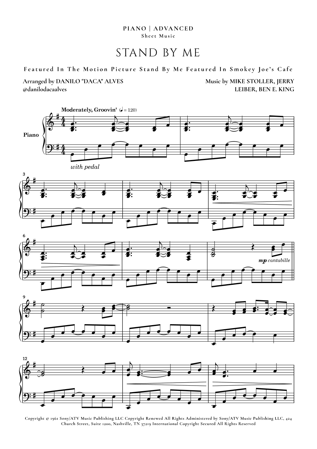 Stand By Me (arr. Danilo "Daca" Alves)