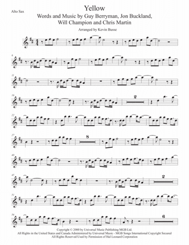 Yellow (arr. Kevin Busse)
