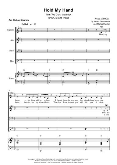 Hold My Hand (arr. Michael Habrom)