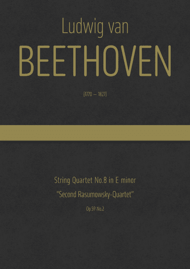 Beethoven - String Quartet No.8 in E minor, Op.59 No.2 "Second Rasumowsky-Quartet" (arr. J.G. Cucó Barber)