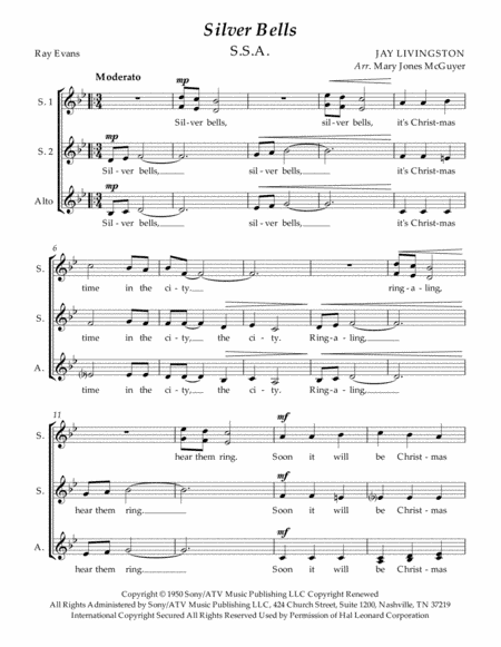 Silver Bells (arr. Mary Jones McGuyer)