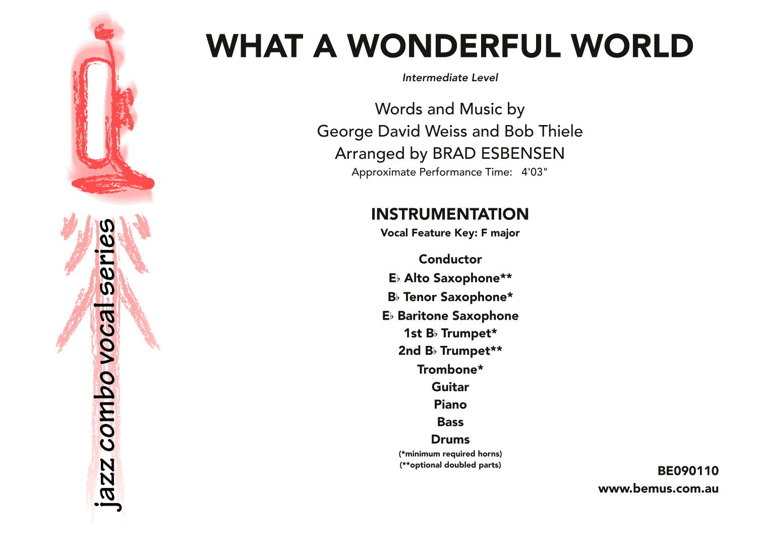 What A Wonderful World (arr. Brad Esbensen)