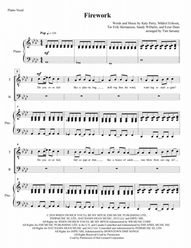 Firework (arr. Tim Sarsany)