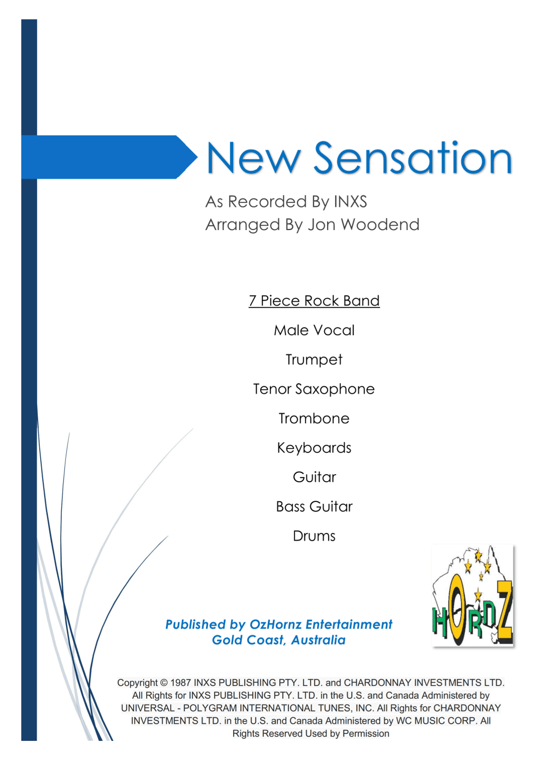 New Sensation (arr. Jon Woodend)