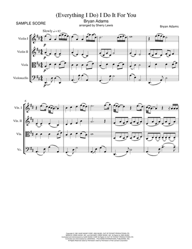 (Everything I Do) I Do It For You (arr. Sherry Lewis Publishing)