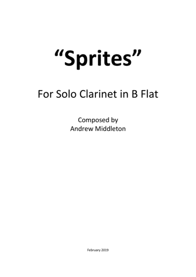 Sprites for Solo Clarinet
