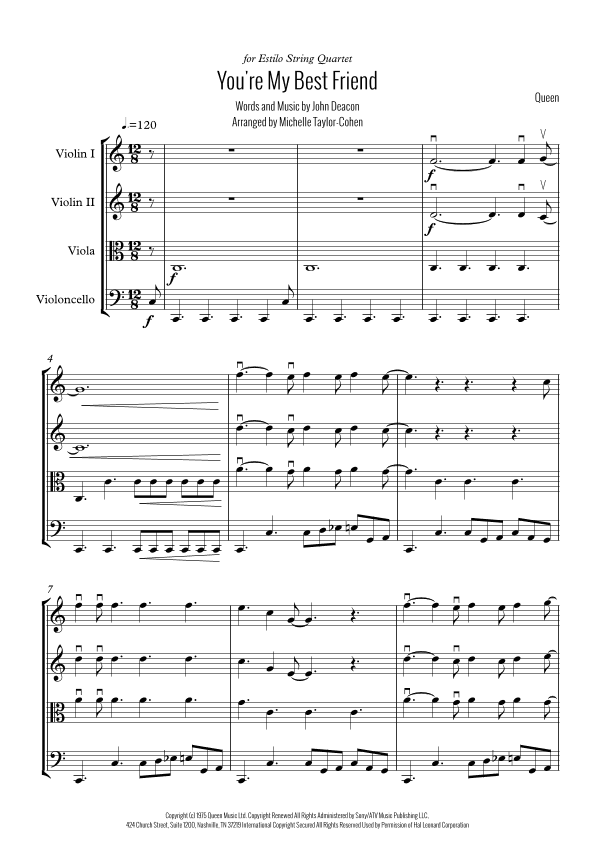 You're My Best Friend (arr. Michelle Taylor-Cohen)