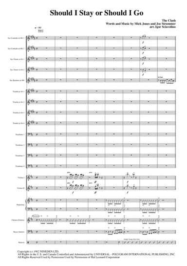 Should I Stay Or Should I Go (arr. Igor Sciavolino)