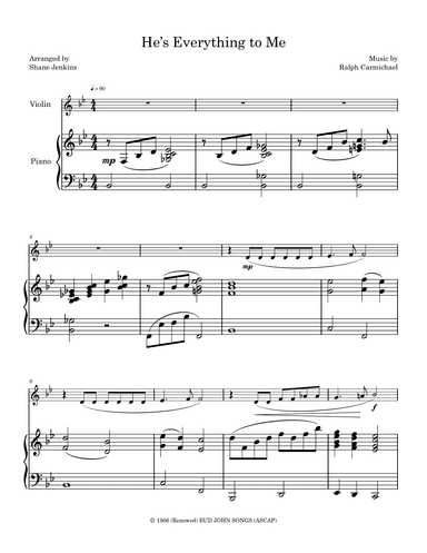 He's Everything To Me (arr. Shane Jenkins)