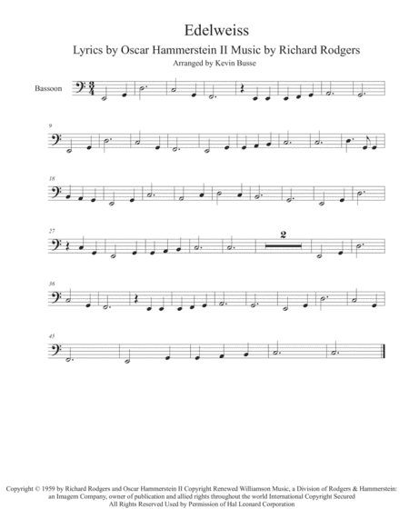 Edelweiss (arr. Kevin Busse)